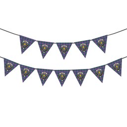 ScotsTee Shop Scottish Wardlaw Ancient Crest Tartan Triangle Flags Tartan Bunting, Pennants (12pcs)