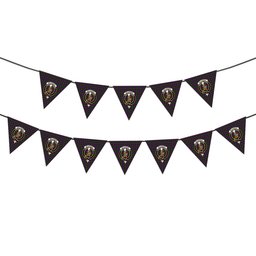 ScotsTee Shop Scottish McLennan Crest Tartan Triangle Flags Tartan Bunting, Pennants (12pcs)