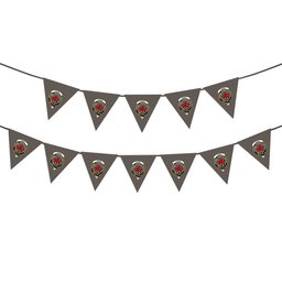 ScotsTee Shop Scottish Young Weathered Clan Crest Tartan Triangle Flags Tartan Bunting, Pennants (12pcs)