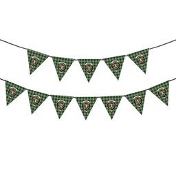ScotsTee Shop Scottish Tailyour Dress Crest Tartan Triangle Flags Tartan Bunting, Pennants (12pcs)