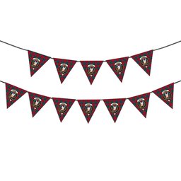ScotsTee Shop Scottish Lindsay Modern Crest Tartan Triangle Flags Tartan Bunting, Pennants (12pcs)