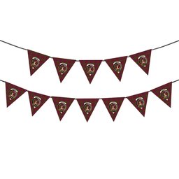 ScotsTee Shop Scottish Lumsden Short Crest Tartan Triangle Flags Tartan Bunting, Pennants (12pcs)