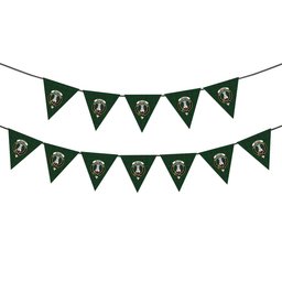 ScotsTee Shop Scottish McLean of Duart Hunting Crest Tartan Triangle Flags Tartan Bunting, Pennants (12pcs)