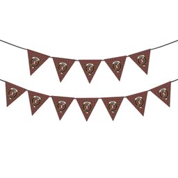 ScotsTee Shop Scottish McRae Red Ancient Crest Tartan Triangle Flags Tartan Bunting, Pennants (12pcs)
