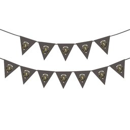 ScotsTee Shop Scottish Stewart Grey Crest Tartan Triangle Flags Tartan Bunting, Pennants (12pcs)