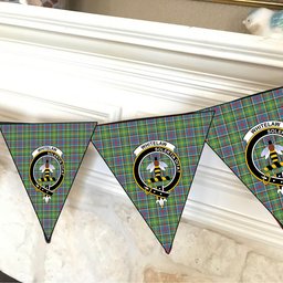 ScotsTee Shop Scottish Whitelaw Crest Tartan Triangle Flags Tartan Bunting, Pennants (12pcs)