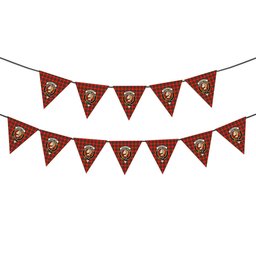 ScotsTee Shop Scottish Kirk Modern Crest Tartan Triangle Flags Tartan Bunting, Pennants (12pcs)