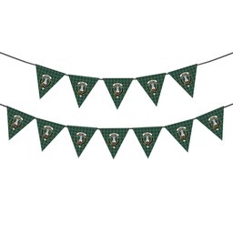 ScotsTee Shop Scottish MacLean Hunting Ancient Crest Tartan Triangle Flags Tartan Bunting, Pennants (12pcs)