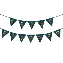 ScotsTee Shop Scottish Leslie Hunting Ancient Crest Tartan Triangle Flags Tartan Bunting, Pennants (12pcs)