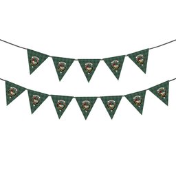 ScotsTee Shop Scottish McDonald Lord of the Isles Hunting Modern Crest Tartan Triangle Flags Tartan Bunting, Pennants (12pcs)