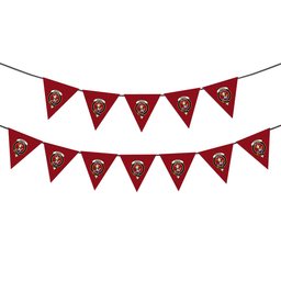 ScotsTee Shop Scottish Murray of Tulloch Modern Crest Tartan Triangle Flags Tartan Bunting, Pennants (12pcs)