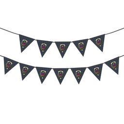 ScotsTee Shop Scottish Ogilvie (Ogilvy) Hunting Modern Crest Tartan Triangle Flags Tartan Bunting, Pennants (12pcs)