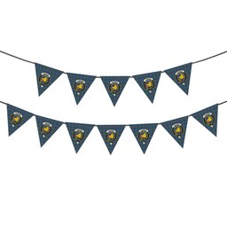 ScotsTee Shop Scottish Thomson Dress Blue Crest Tartan Triangle Flags Tartan Bunting, Pennants (12pcs)