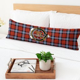 ScotsTee Shop Scottish Baillie of Polkemmet Red Ancient Crest Tartan Body Pillow