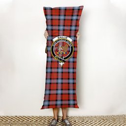 ScotsTee Shop Scottish Baillie of Polkemmet Red Ancient Crest Tartan Body Pillow