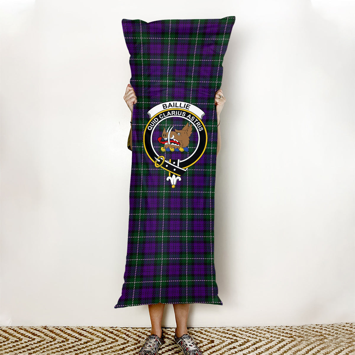 ScotsTee Shop Scottish Baillie Highland Society Crest Tartan Body Pillow