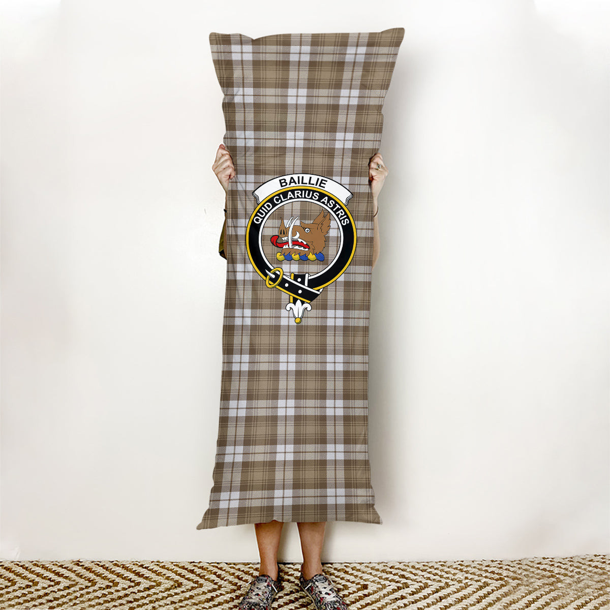 ScotsTee Shop Scottish Baillie Dress Ancient Clan Crest Tartan Body Pillow