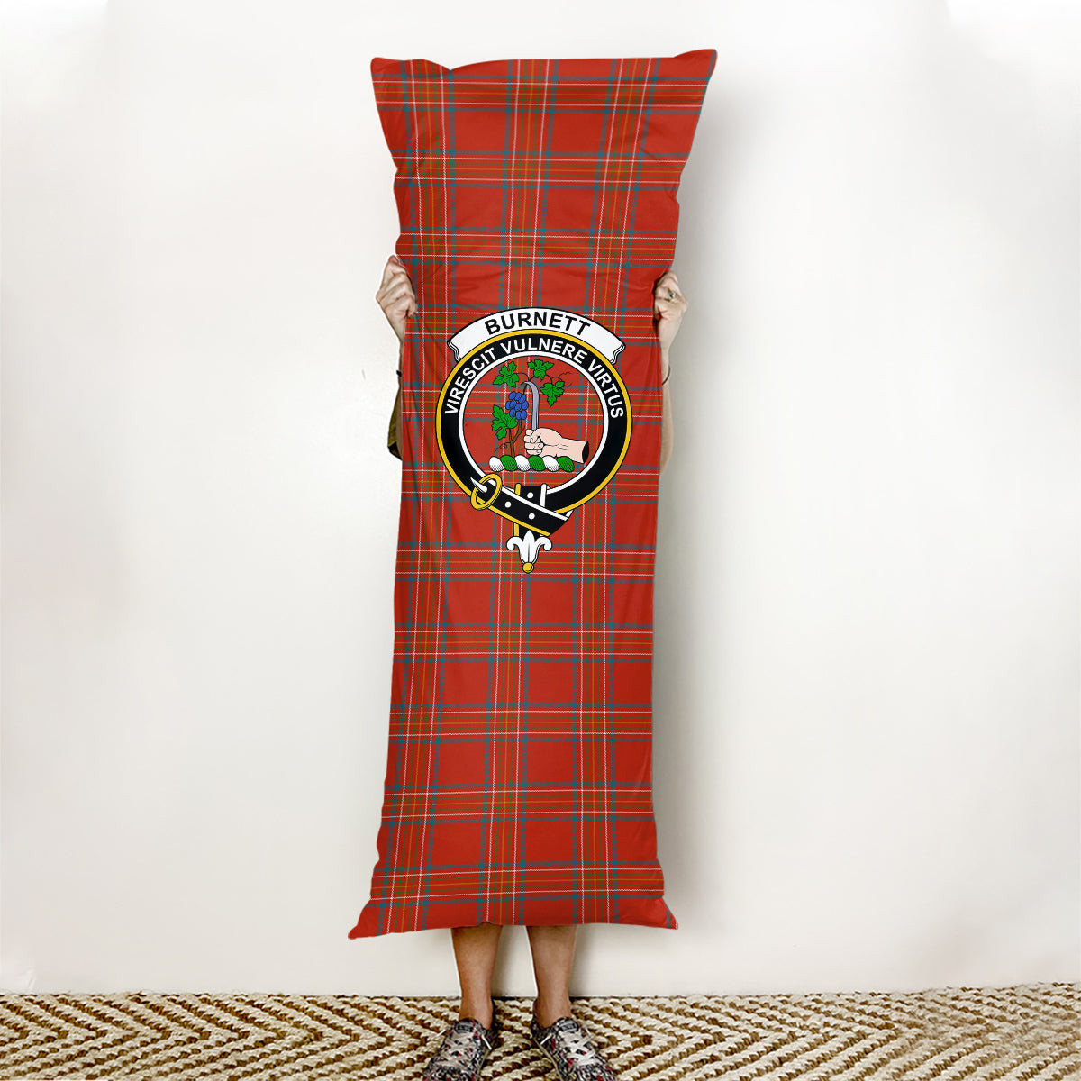 ScotsTee Shop Scottish Burnett of Leys Ancient Crest Tartan Body Pillow