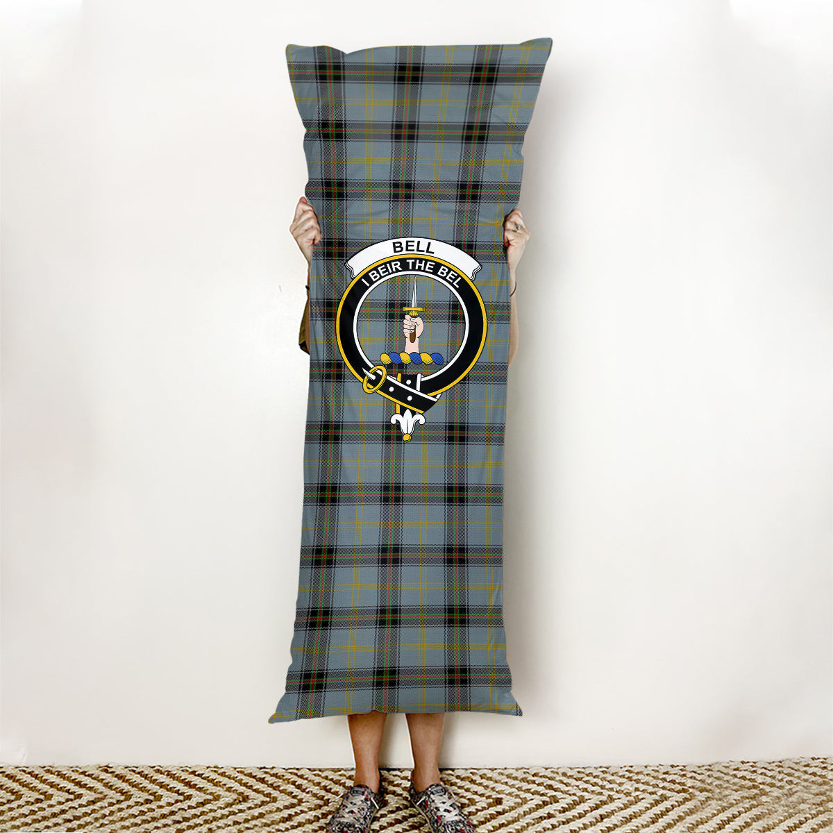 ScotsTee Shop Scottish Bell of the Borders Crest Tartan Body Pillow