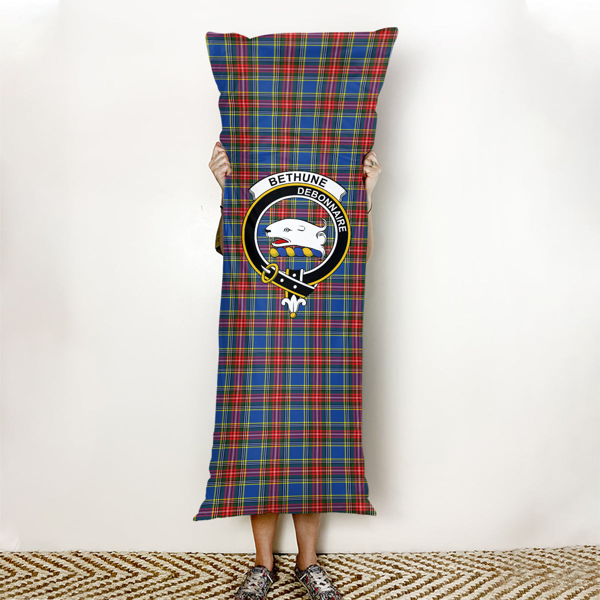 ScotsTee Shop Scottish Bethune Crest Tartan Body Pillow