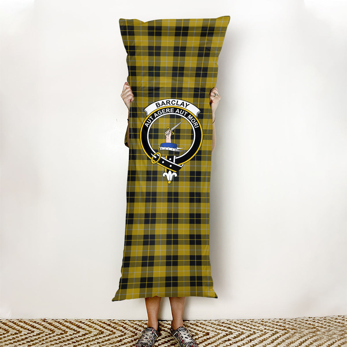 ScotsTee Shop Scottish Barclay Dress Crest Tartan Body Pillow
