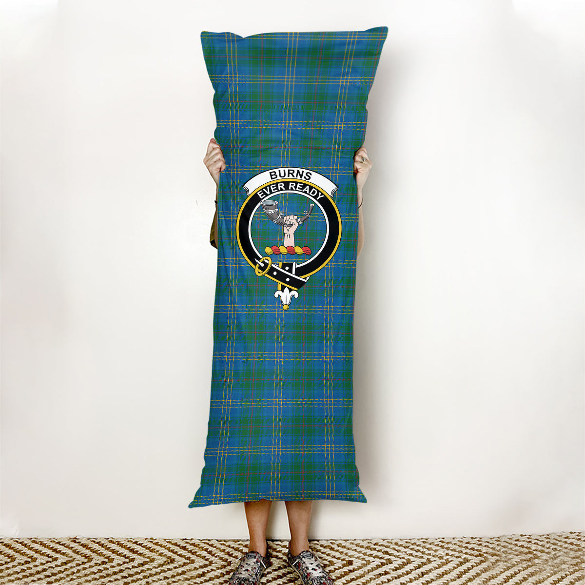 ScotsTee Shop Scottish Burns of California Ancient Crest Tartan Body Pillow