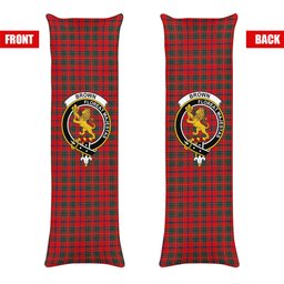 ScotsTee Shop Scottish Brown of Castledean (Broun of Castledean) Modern Crest Tartan Body Pillow