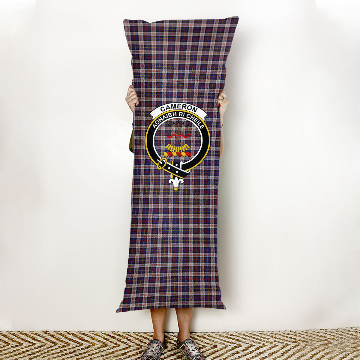 ScotsTee Shop Scottish Cameron of Erracht Dress Crest Tartan Body Pillow