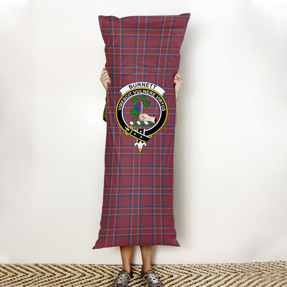 ScotsTee Shop Scottish Burnett Hunting Modern Crest Tartan Body Pillow