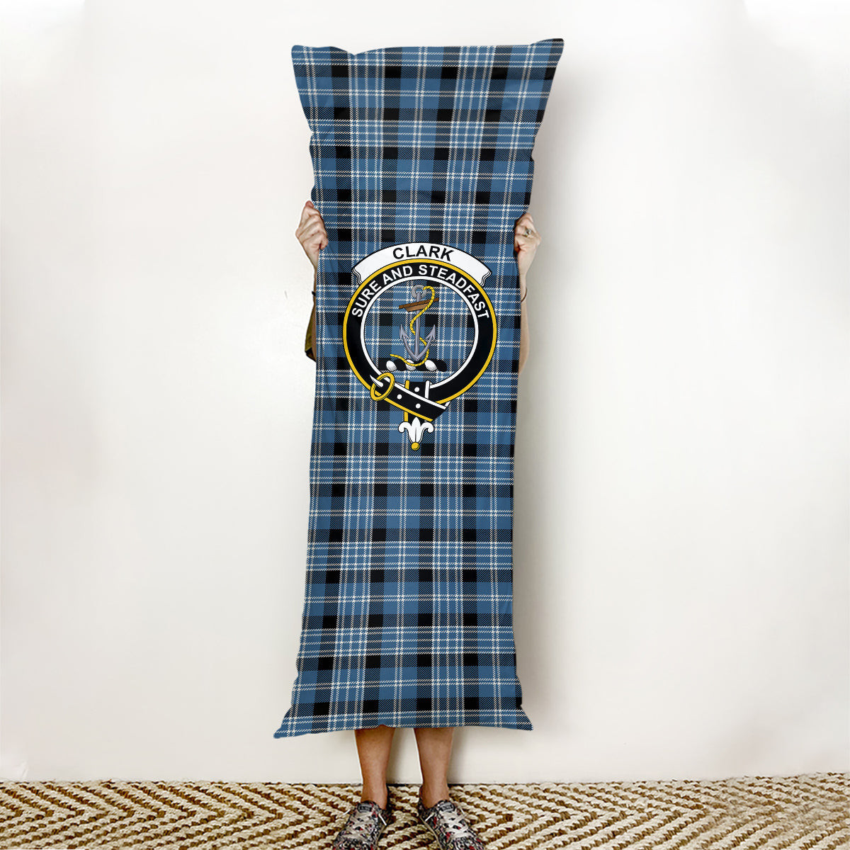 ScotsTee Shop Scottish Clark Modern Crest Tartan Body Pillow