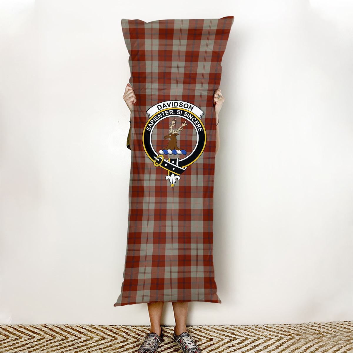 ScotsTee Shop Scottish Davidson Dress Dancers Crest Tartan Body Pillow