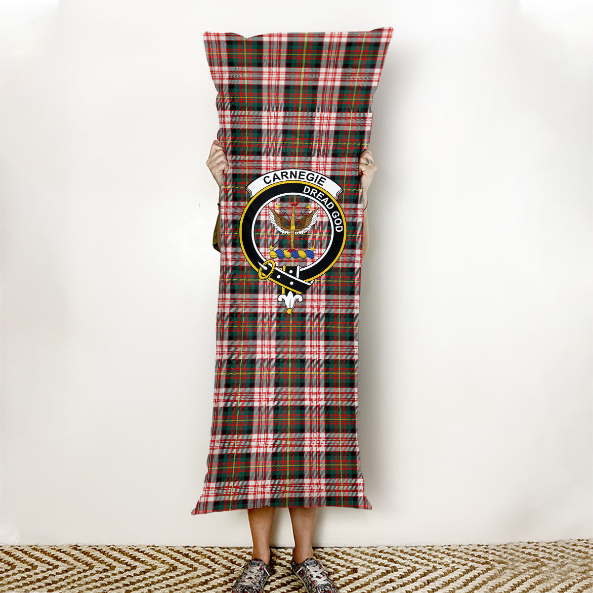 ScotsTee Shop Scottish Carnegie Dress Modern Crest Tartan Body Pillow