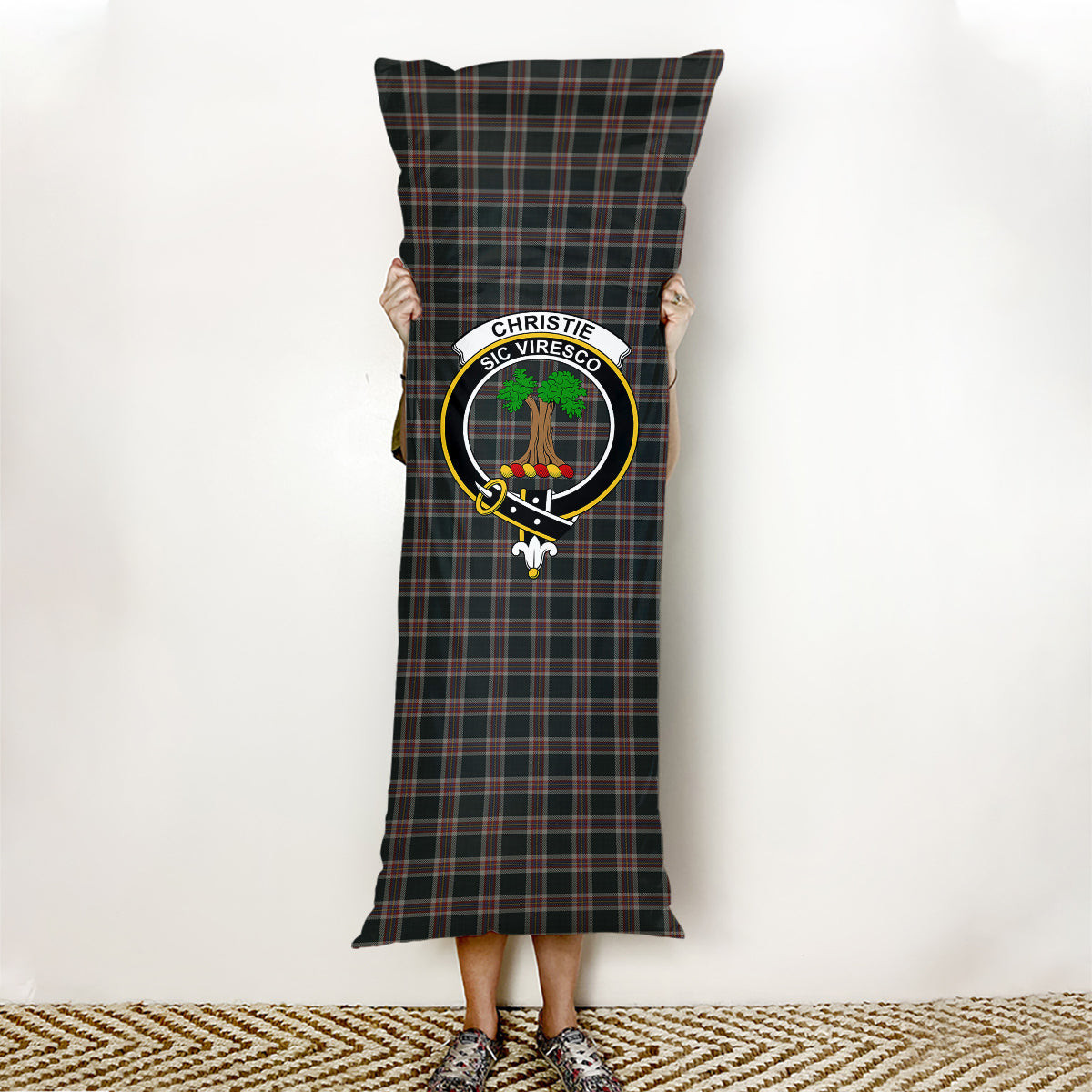 ScotsTee Shop Scottish Christie (London) Hunting Crest Tartan Body Pillow