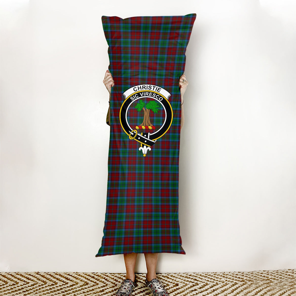 ScotsTee Shop Scottish Christie, Keith & Family Crest Tartan Body Pillow