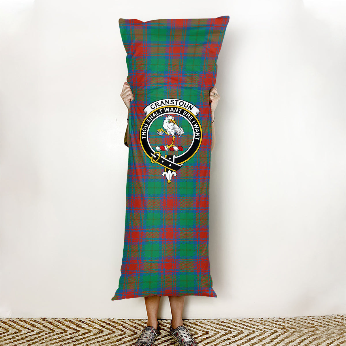 ScotsTee Shop Scottish Cranstoun Dress Ancient Crest Tartan Body Pillow