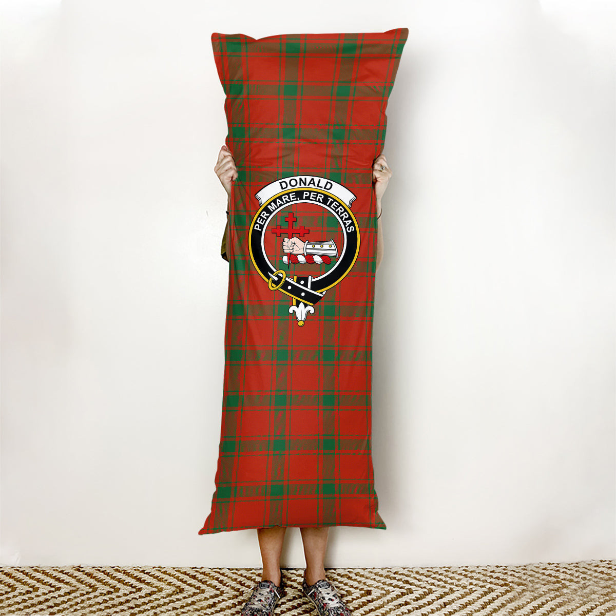 ScotsTee Shop Scottish Donald of Sleat Ancient Crest Tartan Body Pillow