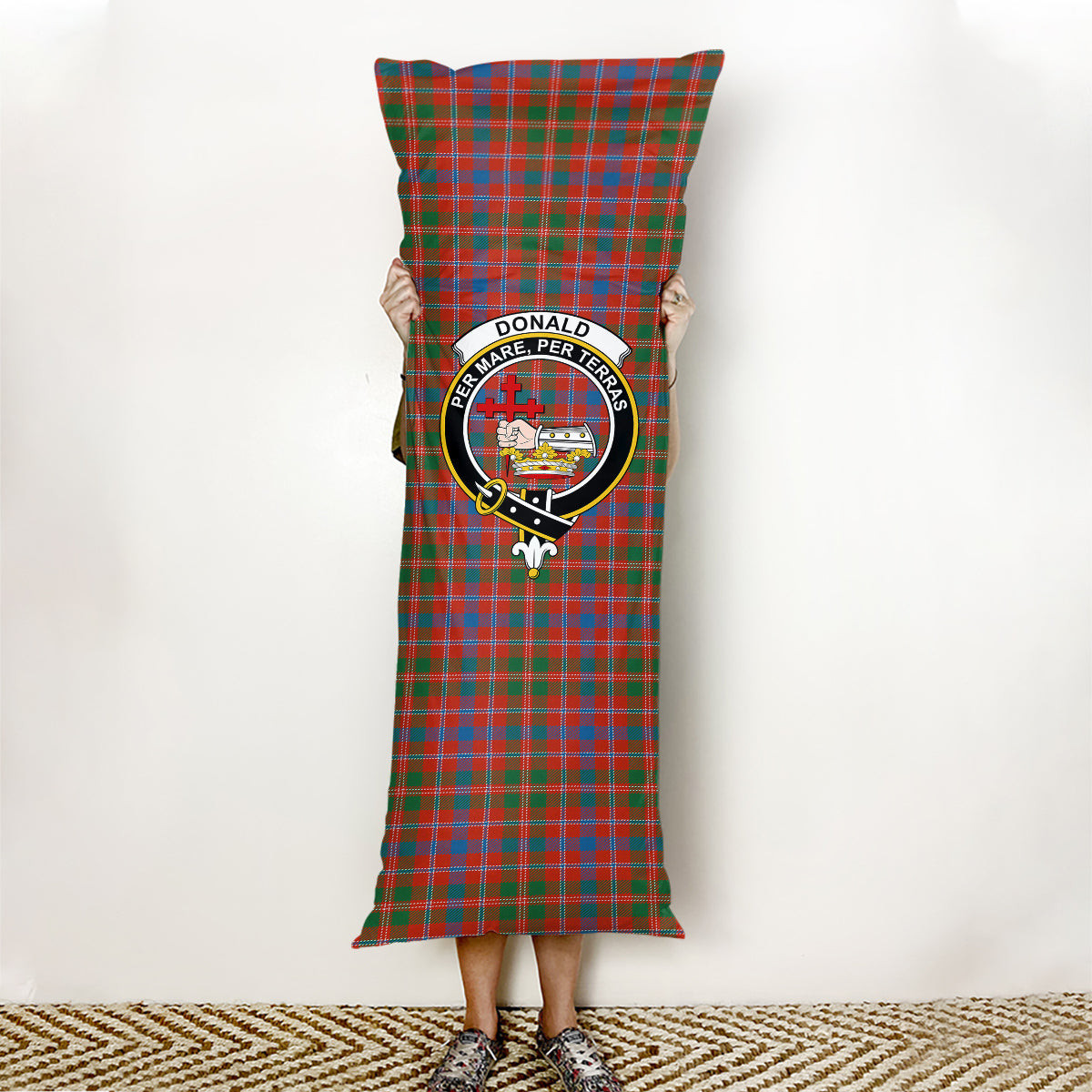 ScotsTee Shop Scottish Donald of Glenaladale Ancient Crest Tartan Body Pillow