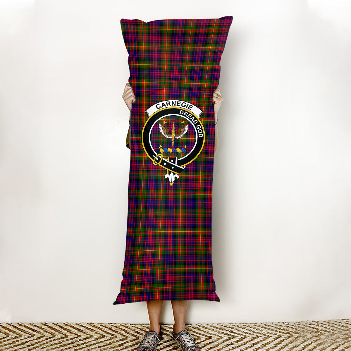 ScotsTee Shop Scottish Carnegie Modern Crest Tartan Body Pillow