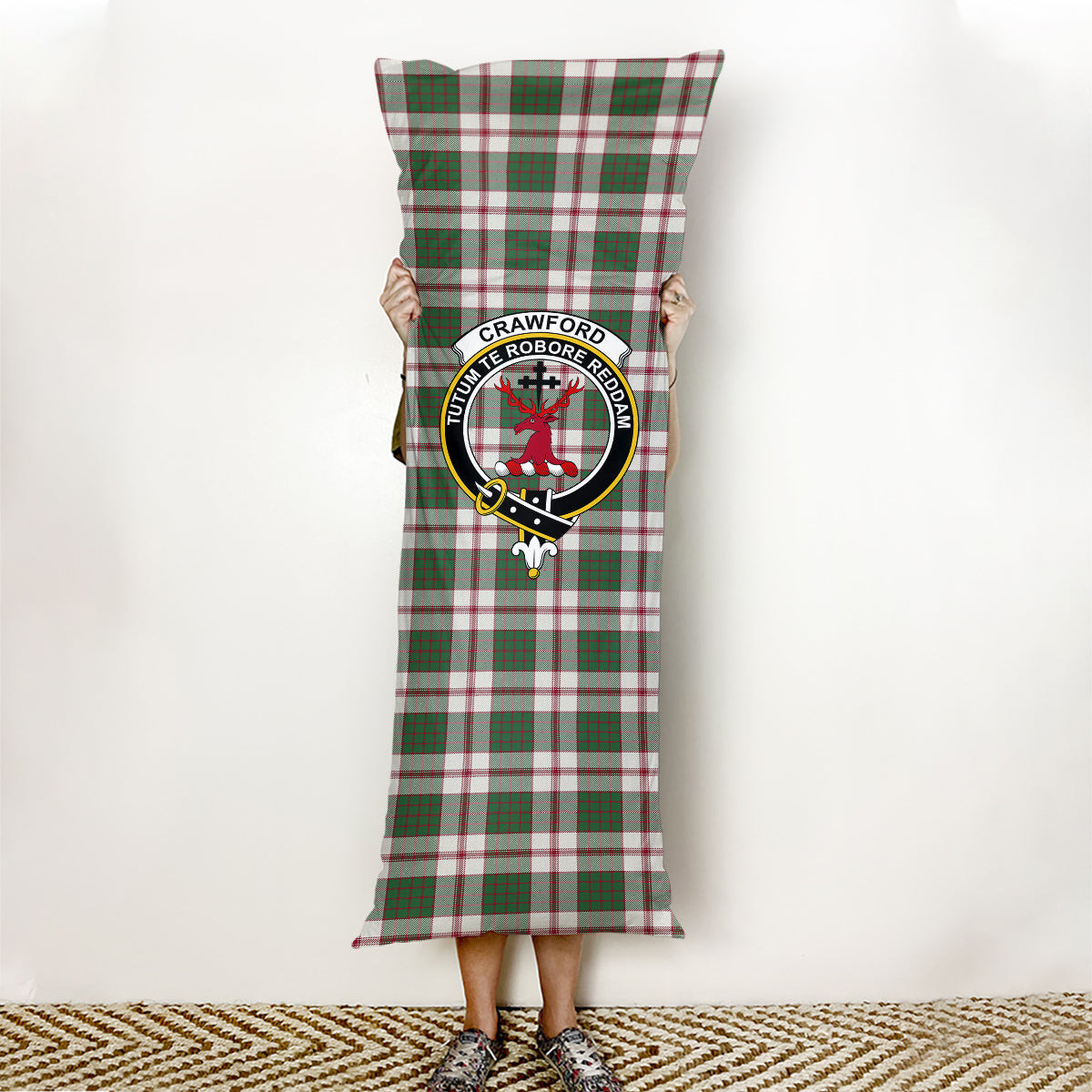 ScotsTee Shop Scottish Crawford Arisaid Dance Modern Crest Tartan Body Pillow