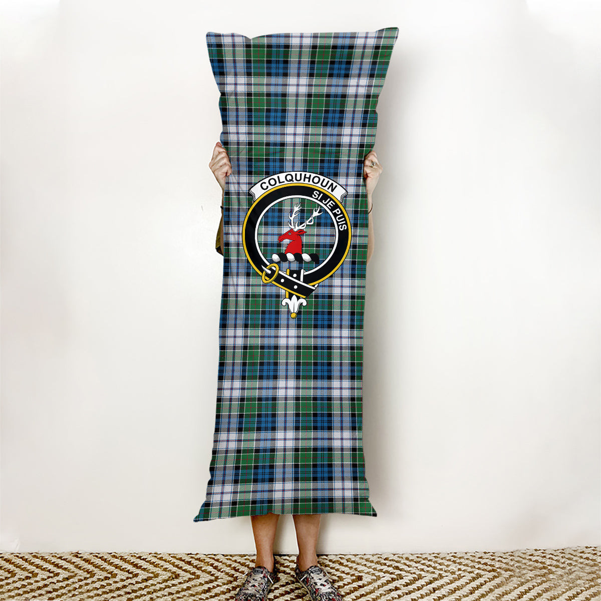 ScotsTee Shop Scottish Colquhoun Dress Ancient Crest Tartan Body Pillow
