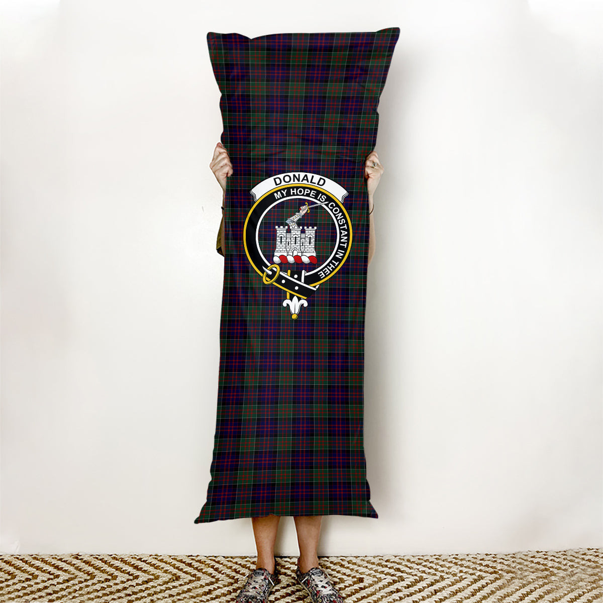 ScotsTee Shop Scottish Donald of Clan Ranald Crest Tartan Body Pillow