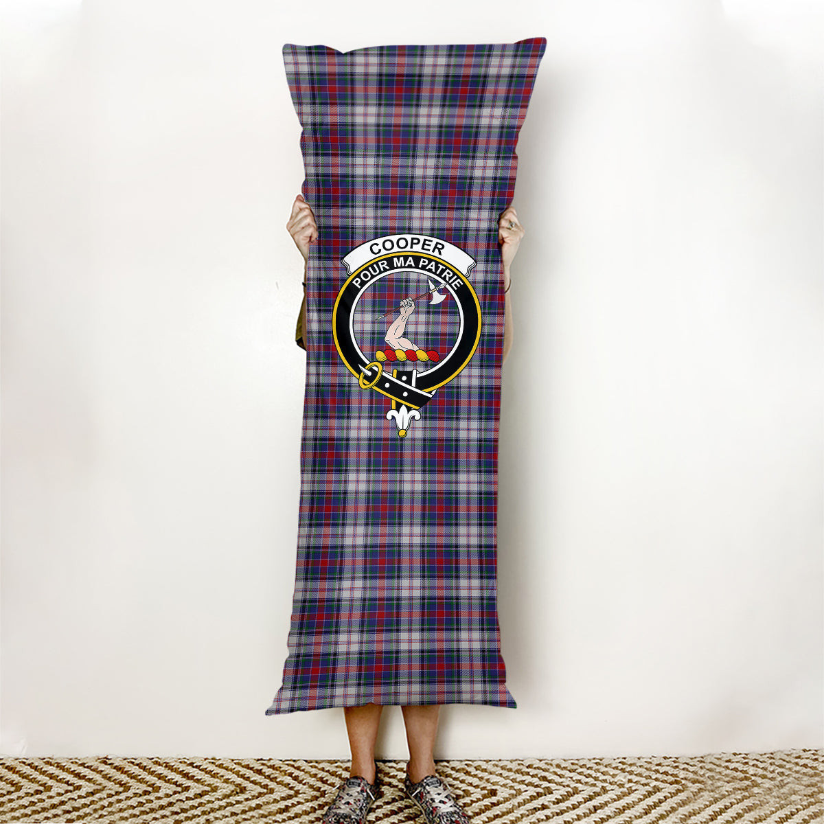 ScotsTee Shop Scottish Cooper Dress Dalgliesh 1 Crest Tartan Body Pillow
