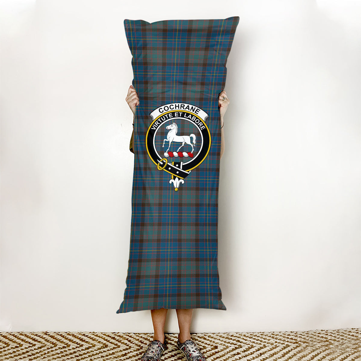 ScotsTee Shop Scottish Cochrane Hunting Modern Crest Tartan Body Pillow