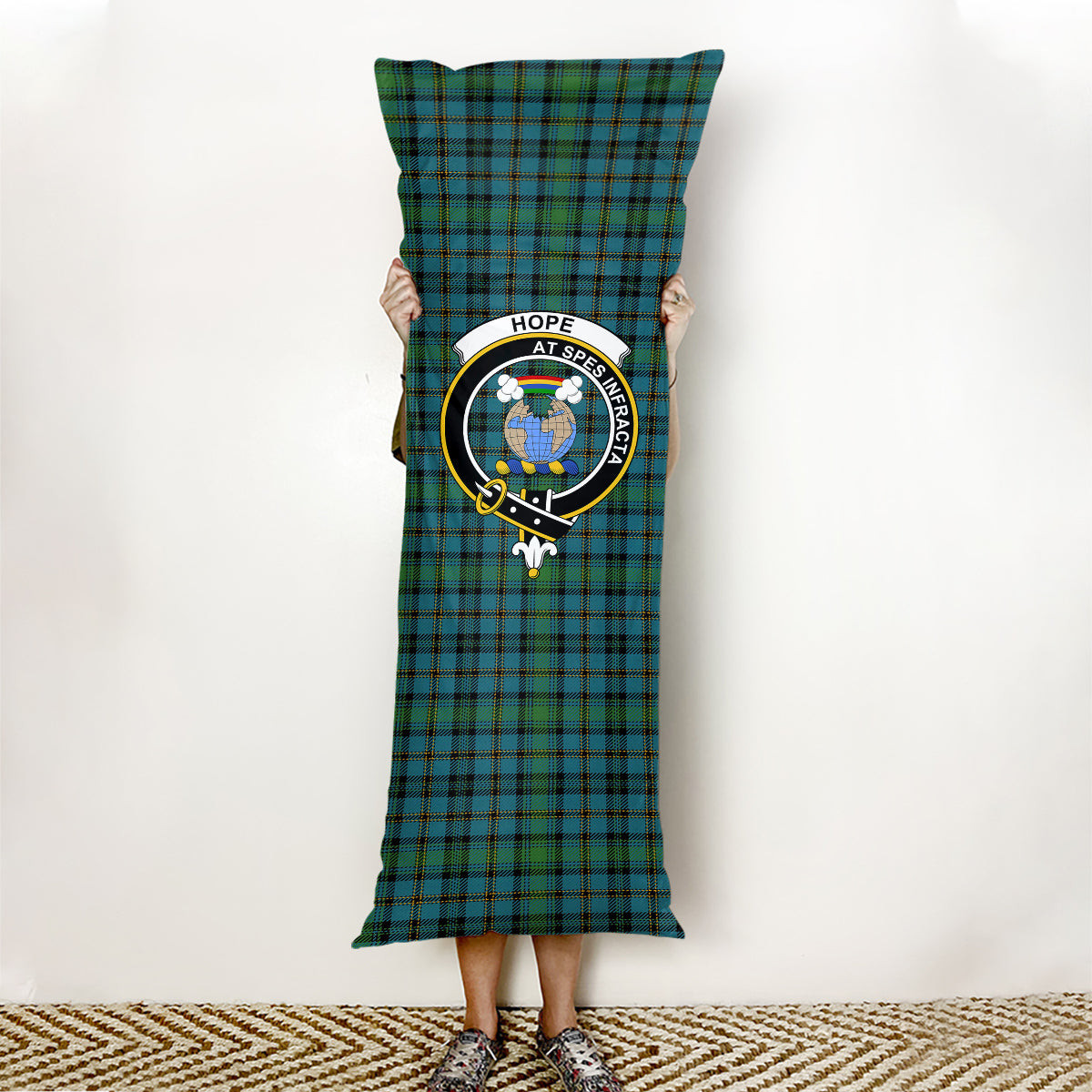 ScotsTee Shop Scottish Hope Vere Ancient Clan Crest Tartan Body Pillow