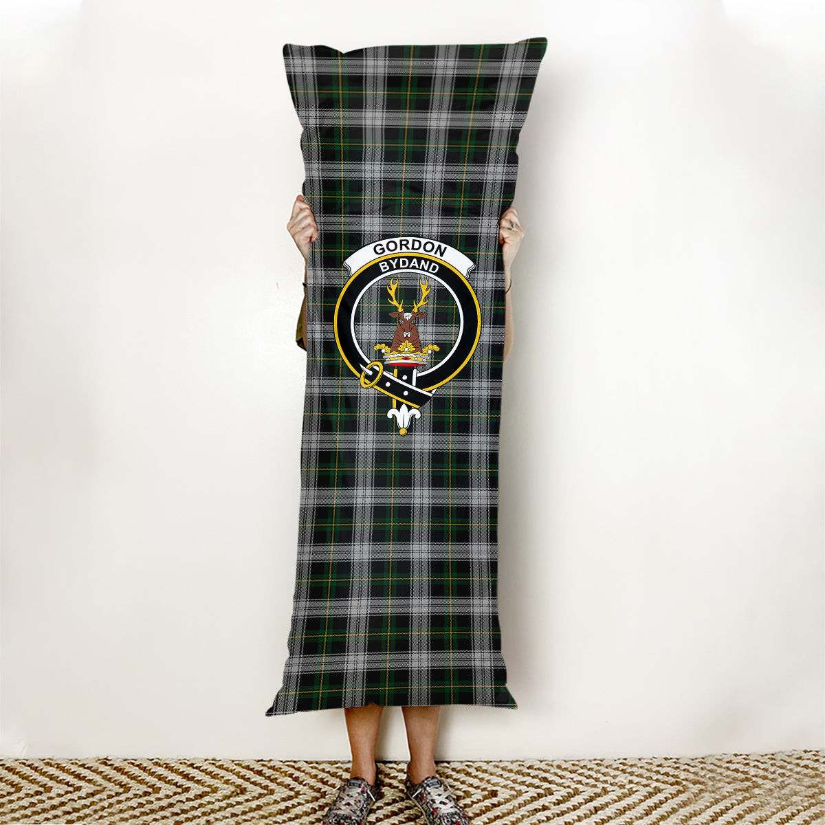 ScotsTee Shop Scottish Gordon Dress MacGregor-Hastie Crest Tartan Body Pillow
