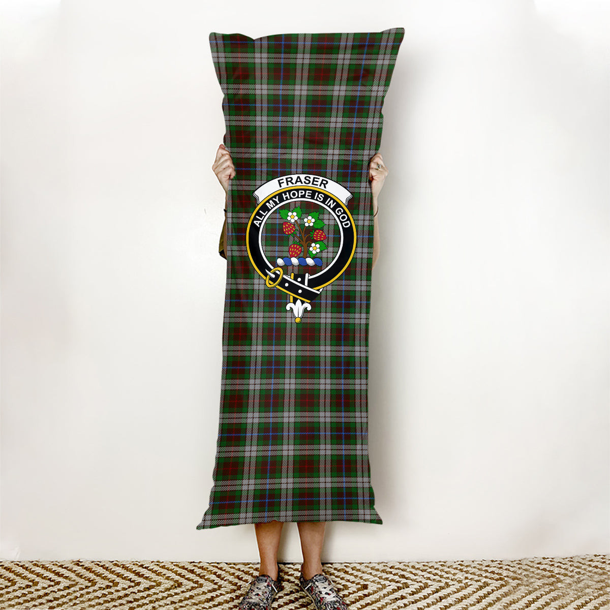ScotsTee Shop Scottish Fraser Hunting Dress Crest Tartan Body Pillow