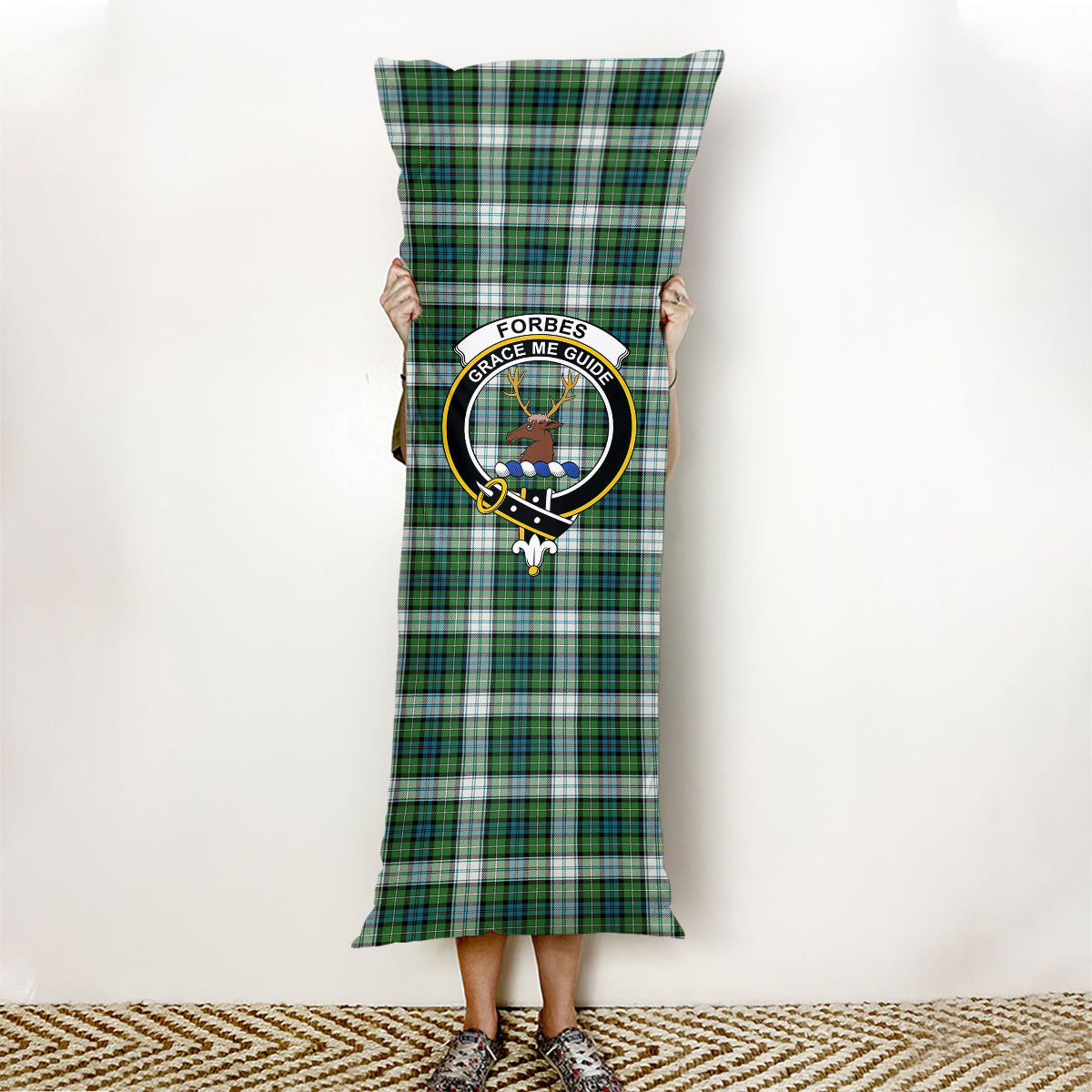 ScotsTee Shop Scottish Forbes Dress Ancient Crest Tartan Body Pillow