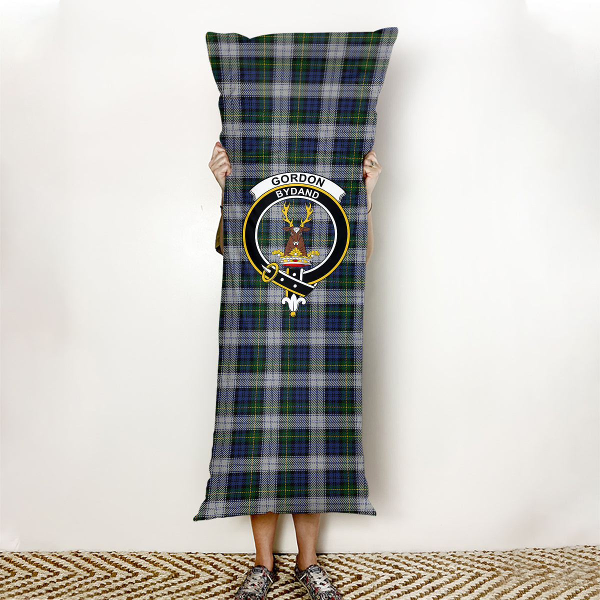 ScotsTee Shop Scottish Gordon Dress Original Crest Tartan Body Pillow