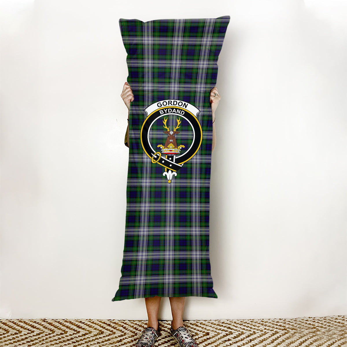 ScotsTee Shop Scottish Gordon Dress 1965 Crest Tartan Body Pillow