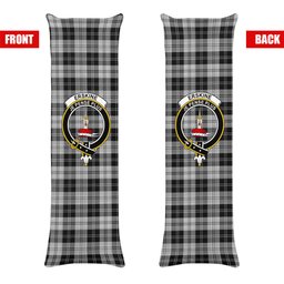 ScotsTee Shop Scottish Erskine Black and White Crest Tartan Body Pillow